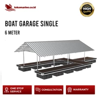 ALUMINUM FLOATING BOAT GARAGE - SINGLE BOAT 6 METERS