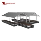 GARASI BOAT APUNG ALUMINIUM - DOUBLE BOAT 8 METER 6