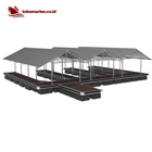 GARASI BOAT APUNG ALUMINIUM - TRIPLE BOAT 8 METER 6