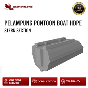 PELAMPUNG PONTOON BOAT HDPE - STERN SECTION