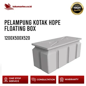 PELAMPUNG KOTAK HDPE SPESIFIKASI SIZE 1200 x 500 x 520 (mm)